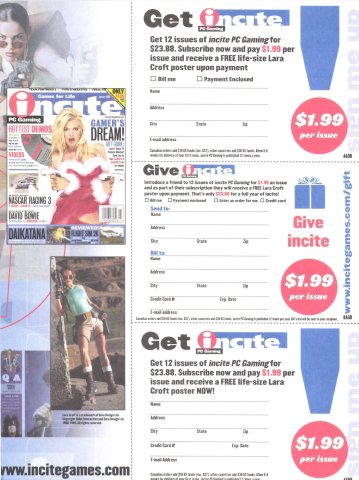 inCite subscription cards (February, 2000) 01