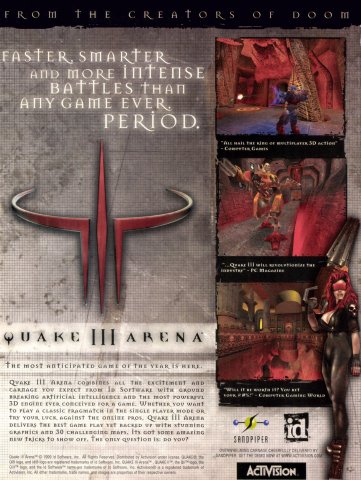 Quake III: Arena (February, 2000)