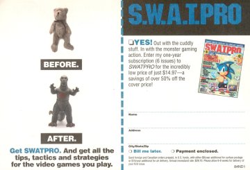 S.W.A.T.Pro subscription card (November, 1994) 01