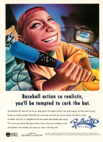 Sports Sciences, Inc. Batter Up controller (November, 1994)