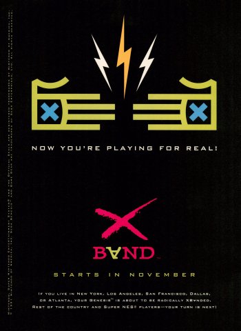 XBAND online service (November, 1994)