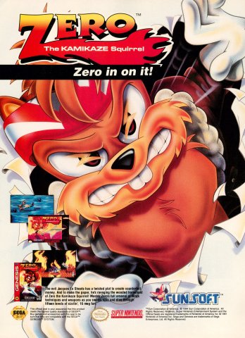 Zero the Kamikaze Squirrel (November, 1994)