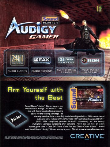 Creative Labs SoundBlaster Audigy Gamer (January 2002)