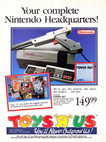 NES Power Set (Toys R Us 1989)