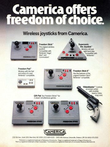 Camerica NES controllers (1989)