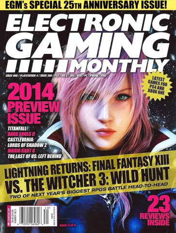 Electronic Gaming Monthly Issue 262 Winter 2014 (Cover 3 of 4)