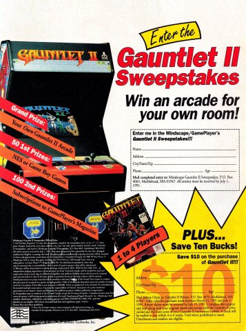 Gauntlet II Sweepstakes (April 1991)