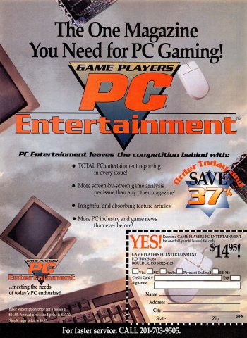 Game Players PC Entertainment subscription (December 1992)