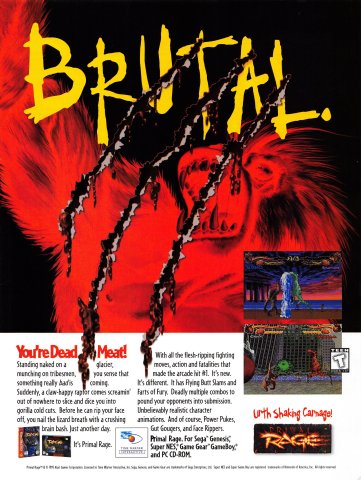 Primal Rage (November, 1995)