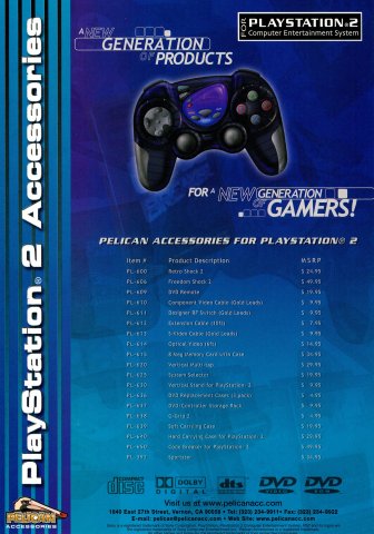 Pelican PlayStation 2 accessories (November 2000) (pg 4)