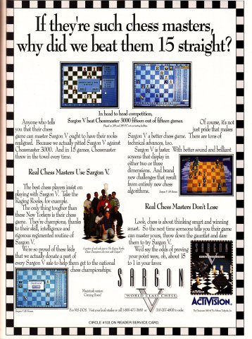 Sargon V (August, 1992)