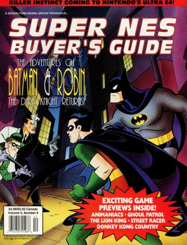 Super NES Buyer's Guide Volume 4 Number 6 November/December 1994