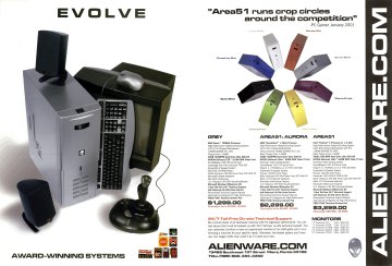 Alienware gaming PCs (February 2001)