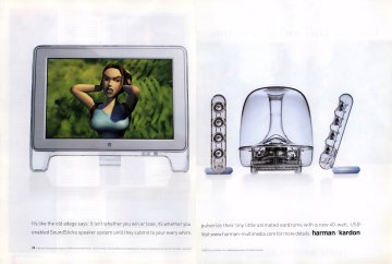 Harman Kardon SoundSticks speakers (December 2000)