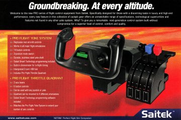 Saitek Pro Flight Yoke System, Pro Flight Throttle Quadrant (September 2007)