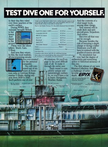 Sub Battle Simulator (May 1987)