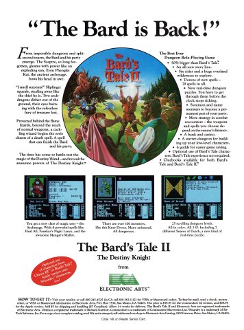 Bard's Tale II, The: The Destiny Knight (May 1987)