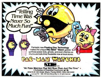 Pac-Man Watches (February 1984)