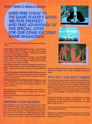 Game Player's subscription ad (Winter 1988)
