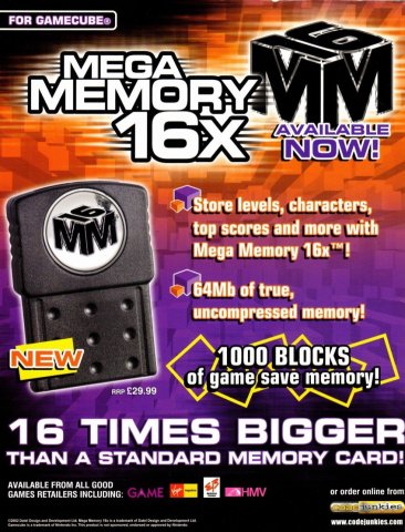 Mega Memory 16x (May 2002) (UK)